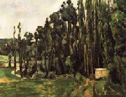 Paul Cezanne Poplar Trees oil